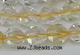 CNG7232 15.5 inches 10mm faceted nuggets citrine gemstone beads