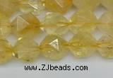 CNG7237 15.5 inches 10mm faceted nuggets citrine beads wholesale