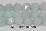 CNG7260 15.5 inches 6mm faceted nuggets aquamarine beads