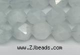 CNG7261 15.5 inches 8mm faceted nuggets aquamarine beads