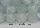 CNG7262 15.5 inches 10mm faceted nuggets aquamarine beads