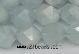 CNG7263 15.5 inches 12mm faceted nuggets aquamarine beads