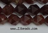 CNG7272 15.5 inches 10mm faceted nuggets orange garnet beads