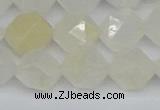 CNG7288 15.5 inches 12mm faceted nuggets white moonstone beads