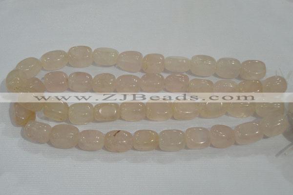 CNG729 15.5 inches 15*18mm nuggets rose quartz beads wholesale