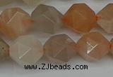 CNG7293 15.5 inches 12mm faceted nuggets moonstone beads