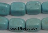 CNG730 15.5 inches 15*18mm nuggets synthetic turquoise beads wholesale