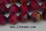 CNG7322 15.5 inches 10mm faceted nuggets red tiger eye beads