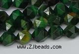 CNG7325 15.5 inches 6mm faceted nuggets green tiger eye beads