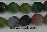 CNG7342 15.5 inches 10mm faceted nuggets Indian agate beads