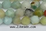 CNG7416 15.5 inches 8mm faceted nuggets amazonite beads