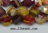 CNG7426 15.5 inches 8mm faceted nuggets mookaite beads