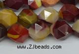 CNG7427 15.5 inches 10mm faceted nuggets mookaite beads