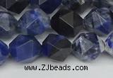 CNG7437 15.5 inches 10mm faceted nuggets sodalite gemstone beads