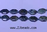 CNG7515 25*35mm - 30*40mm faceted freeform African turquoise beads