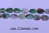 CNG7529 18*25mm - 25*35mm faceted freeform australia chrysoprase beads