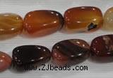 CNG753 15.5 inches 14*20mm nuggets agate beads wholesale