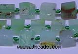 CNG7548 6*8mm - 10*12mm freeform Australia chrysoprase beads