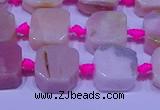 CNG7554 15.5 inches 11*12mm - 12*13mm freeform pink opal beads