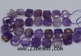 CNG7560 15.5 inches 18*25mm - 20*28mm faceted freeform ametrine beads