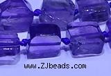 CNG7601 15.5 inches 10*12mm - 12*14mm freeform amethyst beads