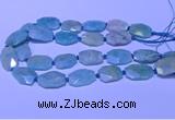 CNG7625 20*30mm - 22*32mm faceted freeform amazonite beads