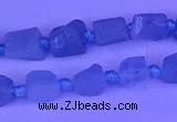CNG7631 15.5 inches 6*8mm - 8*10mm nuggets aquamarine beads