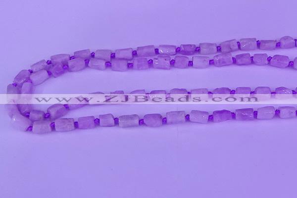CNG7635 15.5 inches 5*7mm - 8*10mm nuggets kunzite beads