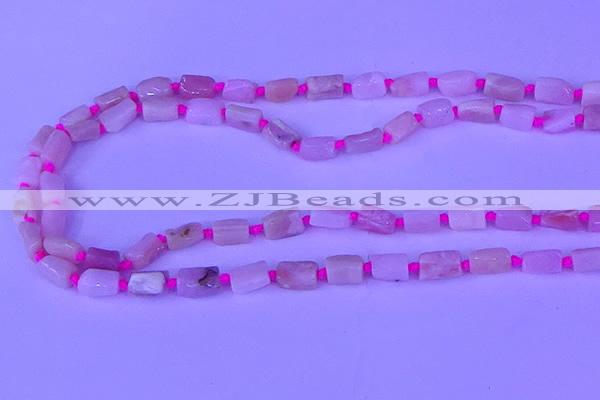 CNG7638 15.5 inches 5*7mm - 8*10mm nuggets pink opal beads