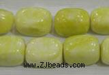 CNG764 15.5 inches 13*18mm nuggets lemon jade beads wholesale