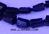 CNG7655 15.5 inches 5*7mm - 8*10mm nuggets black tourmaline beads