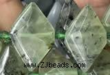 CNG7703 15.5 inches 13*20mm - 15*25mm faceted freeform prehnite beads