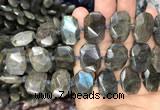 CNG7774 13*18mm - 15*25mm faceted freeform labradorite beads