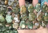 CNG7784 15.5 inches 13*18mm - 15*25mm faceted freeform rhyolite beads