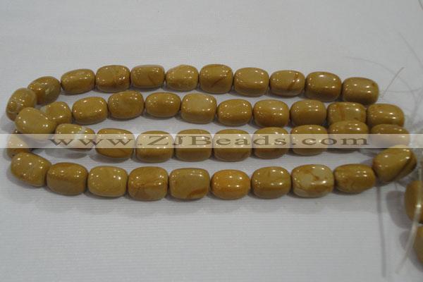 CNG779 15.5 inches 15*20mm nuggets yellow jasper beads wholesale