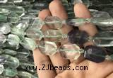 CNG7806 15.5 inches 13*18mm - 18*25mm faceted freeform fluorite beads