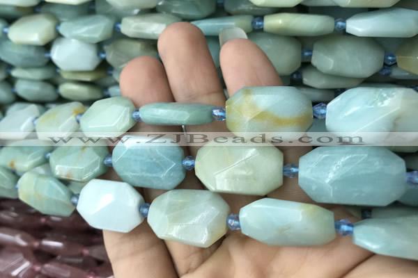 CNG7813 15.5 inches 13*18mm - 18*25mm faceted freeform amazonite beads