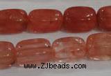 CNG783 15.5 inches 13*18mm nuggets cherry quartz beads wholesale