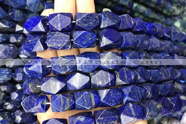 CNG7848 15.5 inches 12*16mm - 13*18mm faceted nuggets lapis lazuli beads
