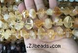 CNG7899 15.5 inches 10*14mm - 13*18mm faceted nuggets citrine beads