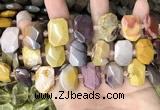 CNG7920 15.5 inches 13*18mm - 15*25mm faceted freeform mookaite beads