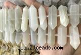 CNG7933 15.5 inches 10*22mm - 12*45mm faceted nuggets moonstone beads