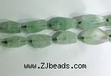 CNG7957 15.5 inches 15*25mm - 20*40mm nuggets green fluorite beads