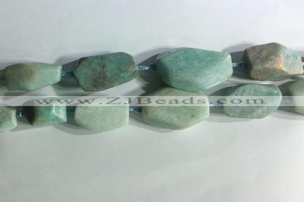 CNG7960 15.5 inches 15*25mm - 20*40mm nuggets amazonite beads