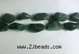 CNG7962 15.5 inches 15*25mm - 20*40mm nuggets green aventurine beads