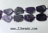 CNG7975 25*30mm - 35*45mm freeform amethyst slab beads