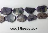 CNG7982 25*30mm - 35*45mm freeform charoite slab beads