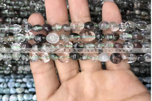 CNG8010 15.5 inches 6*8mm nuggets phantom quartz beads