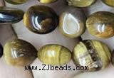 CNG8020 15.5 inches 6*8mm nuggets yellow tiger eye beads