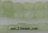 CNG806 15.5 inches 8*12mm faceted nuggets New jade beads